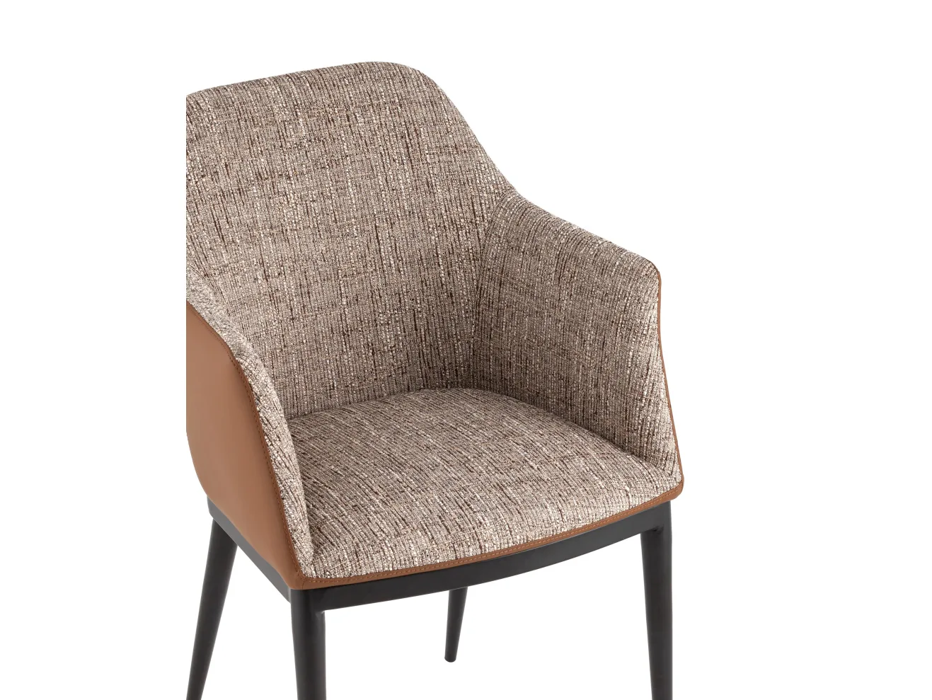 Стул обеденный STOOL GROUP Itan NC Коричневый с коричневой экокожей арт. 1175801901
