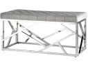 Банкетка-скамейка Stool Group АРТ ДЕКО Вельвет серый/Сталь серебро арт. 2647133602