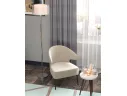 Кресло лаунж STOOL GROUP Royal Stripes Велюр молочный арт. 1582617901