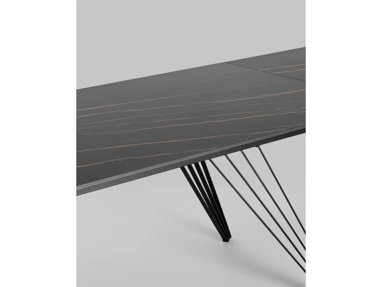Стол обеденный Stool Group Пандора раскладной 180-280*90 Керамика темная арт. 6273848501