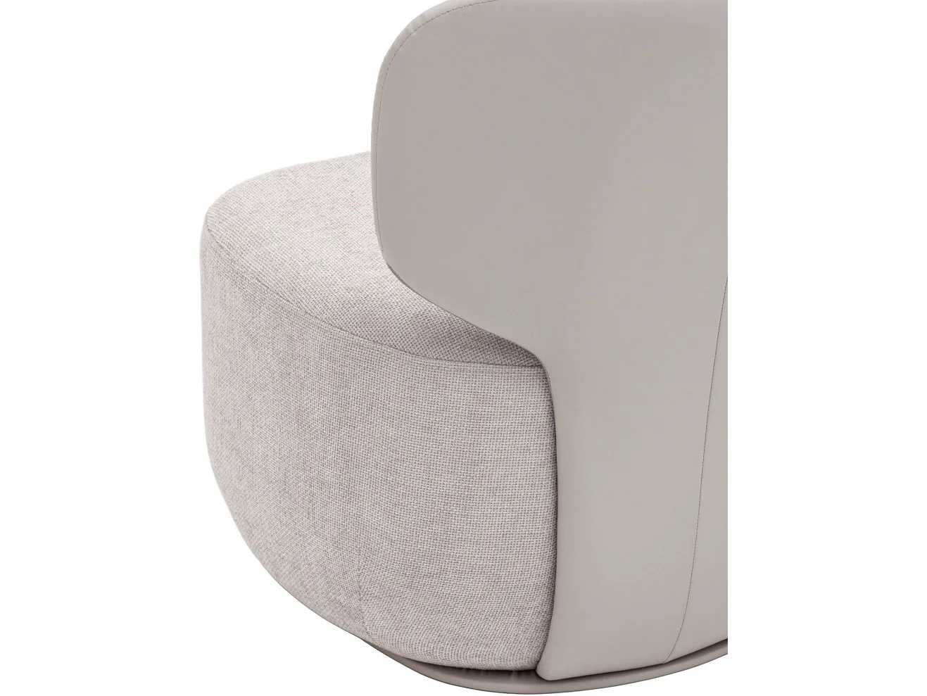 Кресло STOOL GROUP Спейс Экокожа/шенилл светло-серый арт. 9923750102