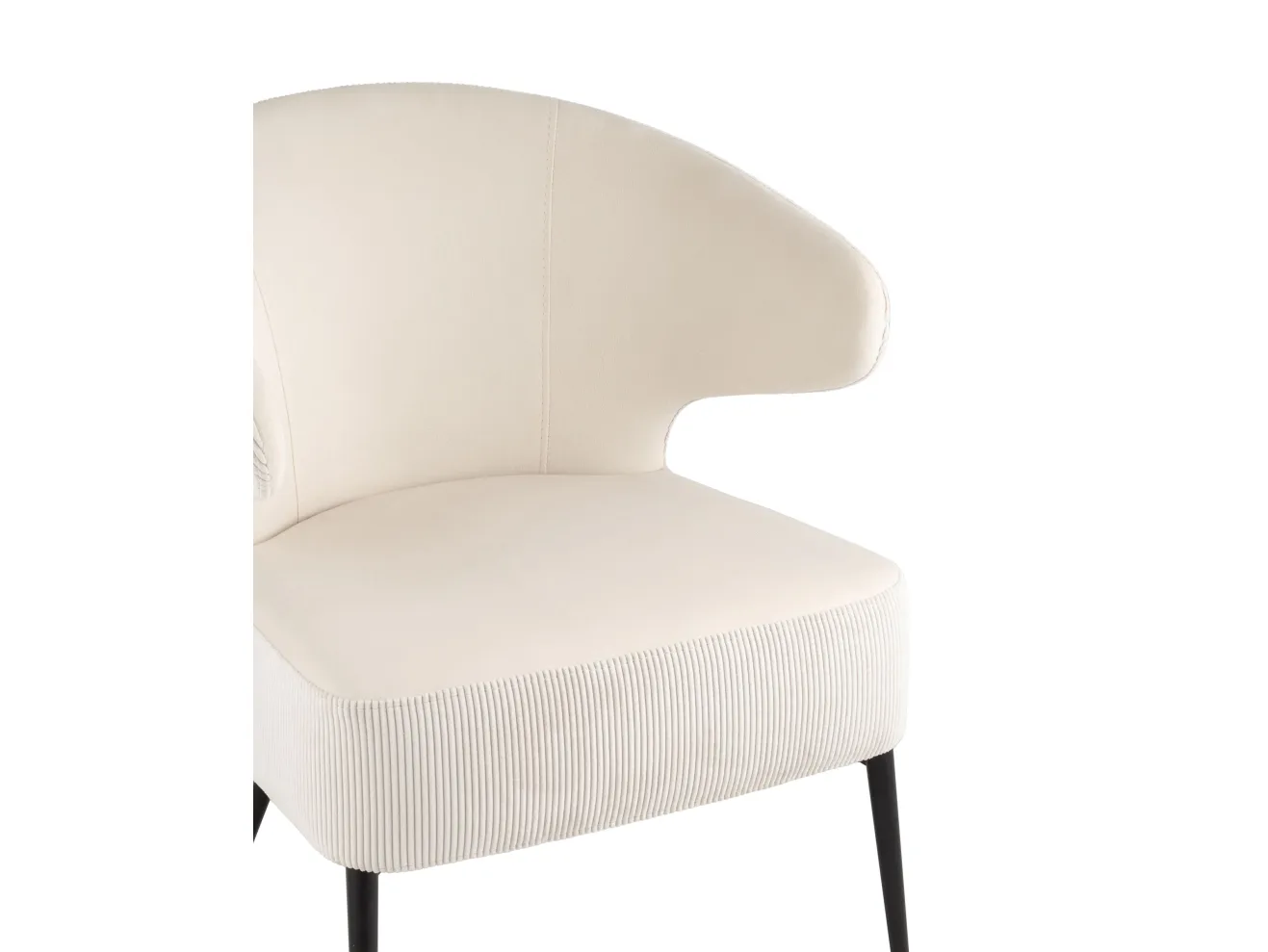 Кресло лаунж STOOL GROUP Royal Stripes Велюр молочный арт. 1582617901