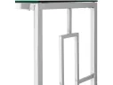 Консоль Stool Group БРУКЛИН 120х40 Прозрачное стекло/Сталь серебро арт. 0190931902