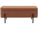 Банкетка STOOL GROUP Болейн с ящиком Велюр терракотовый, черные ножки арт. 2080726709