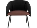 Кресло лаунж STOOL GROUP Afrida Рогожка черный/бордо арт. 2871302604
