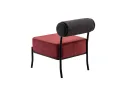 Кресло STOOL GROUP Ponpoun Темно-серый, бордо арт. 2206062203