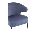 Кресло лаунж STOOL GROUP Royal Stripes Велюр синий арт. 1582617903