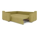 Угловой диван Френсис Велюр Зара Yellow 44, компаньон Зара Грин 29 арт. Md-10002562