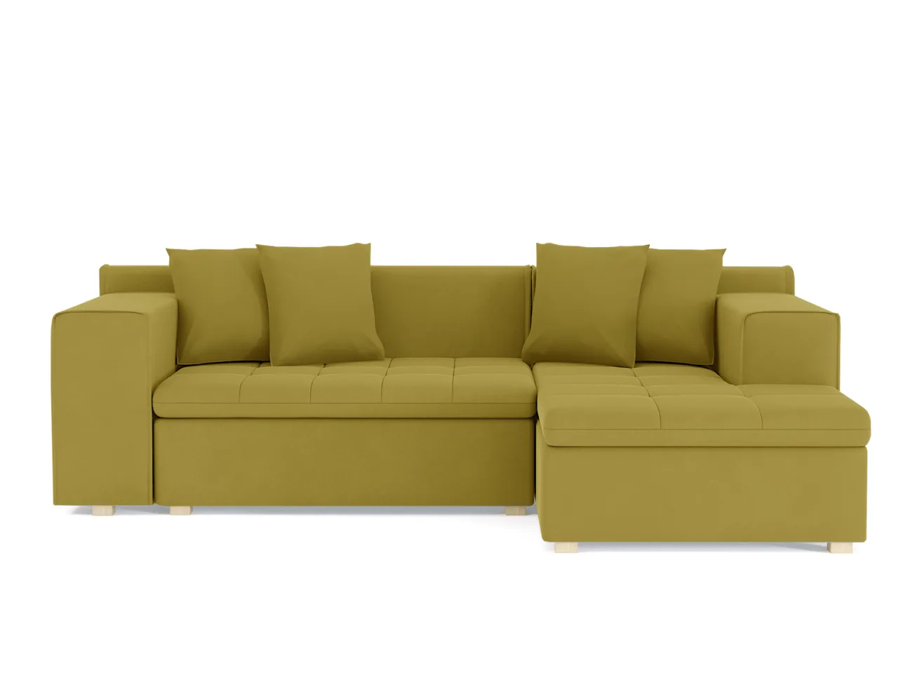 Диван Чикаго Велюр Зара Yellow 44 арт. Md-10000346