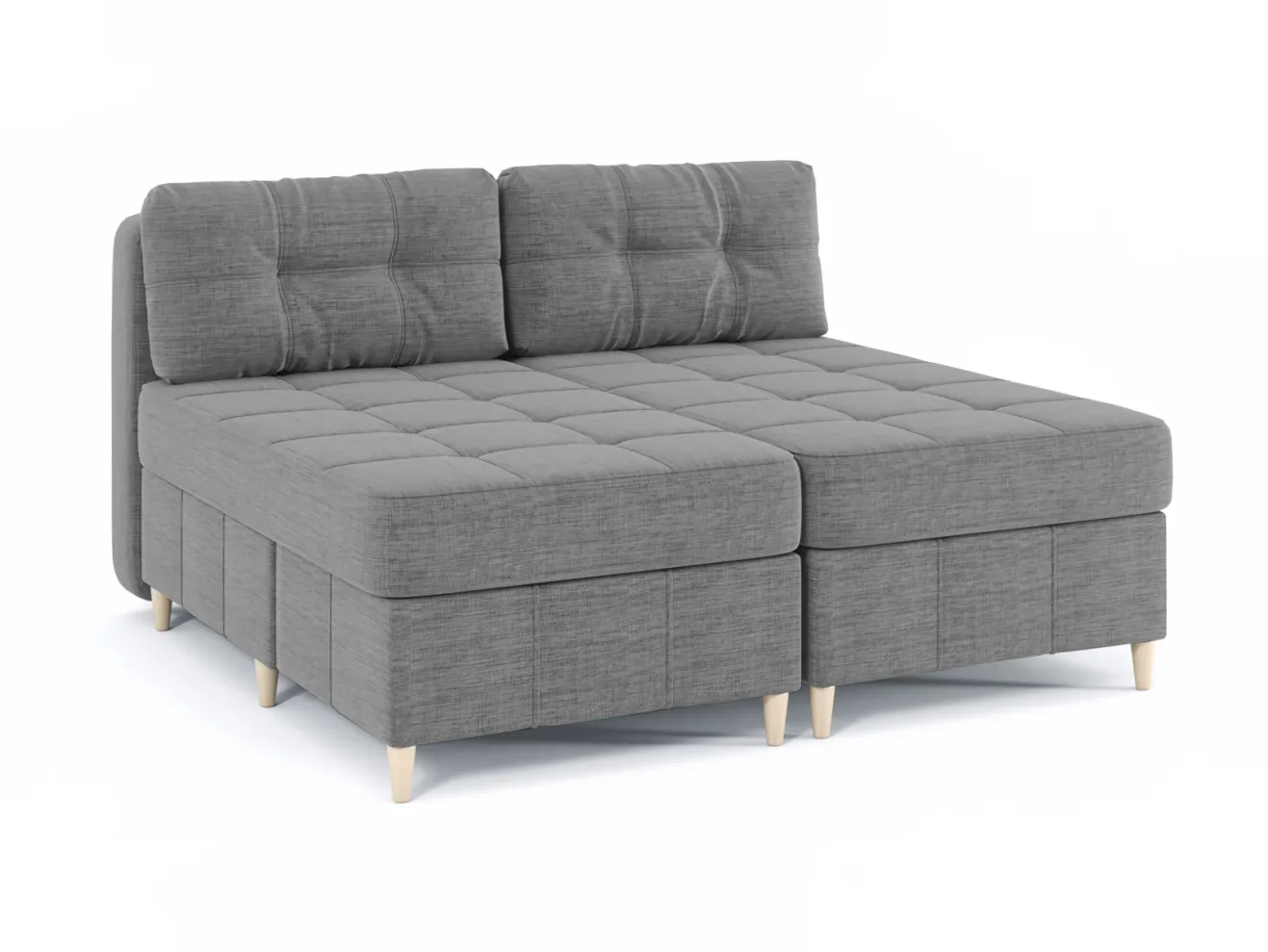 Угловой диван Оливер Люкс 2 Рогожка Дрим Грей арт. Md-10002330