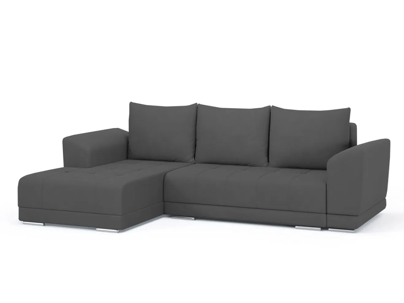 Угловой диван Рентон Велюр Зара Грей 18 арт. Md-10002482