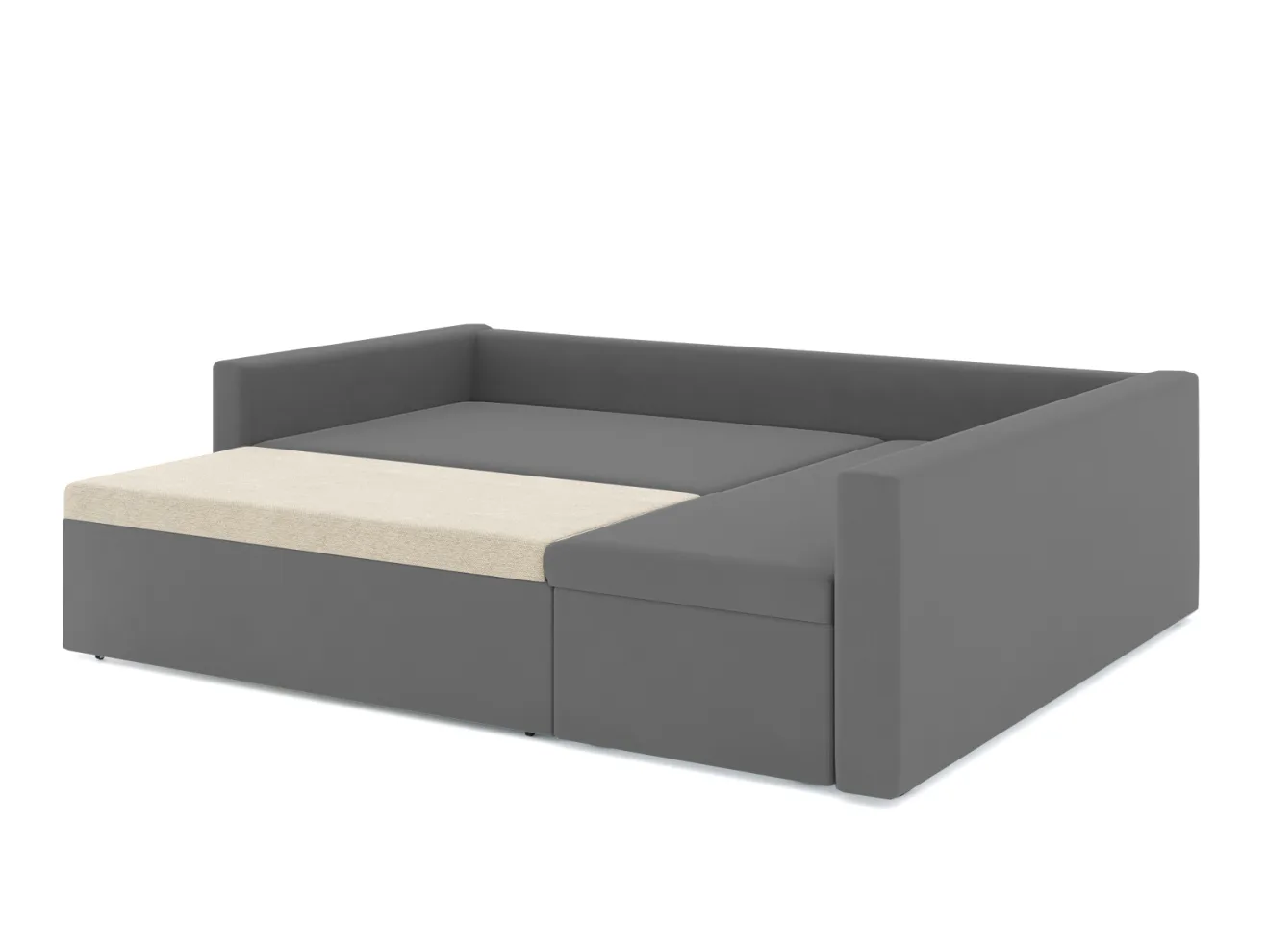 Угловой диван Мансберг Велюр Зара Грей 18 арт. Md-10002064