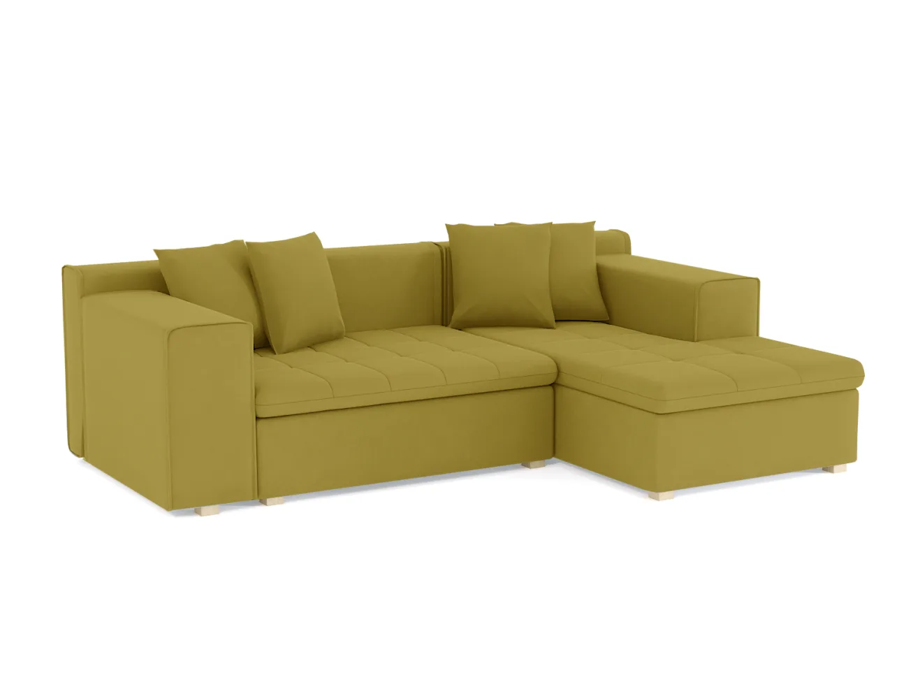Диван Чикаго Велюр Зара Yellow 44 арт. Md-10000346