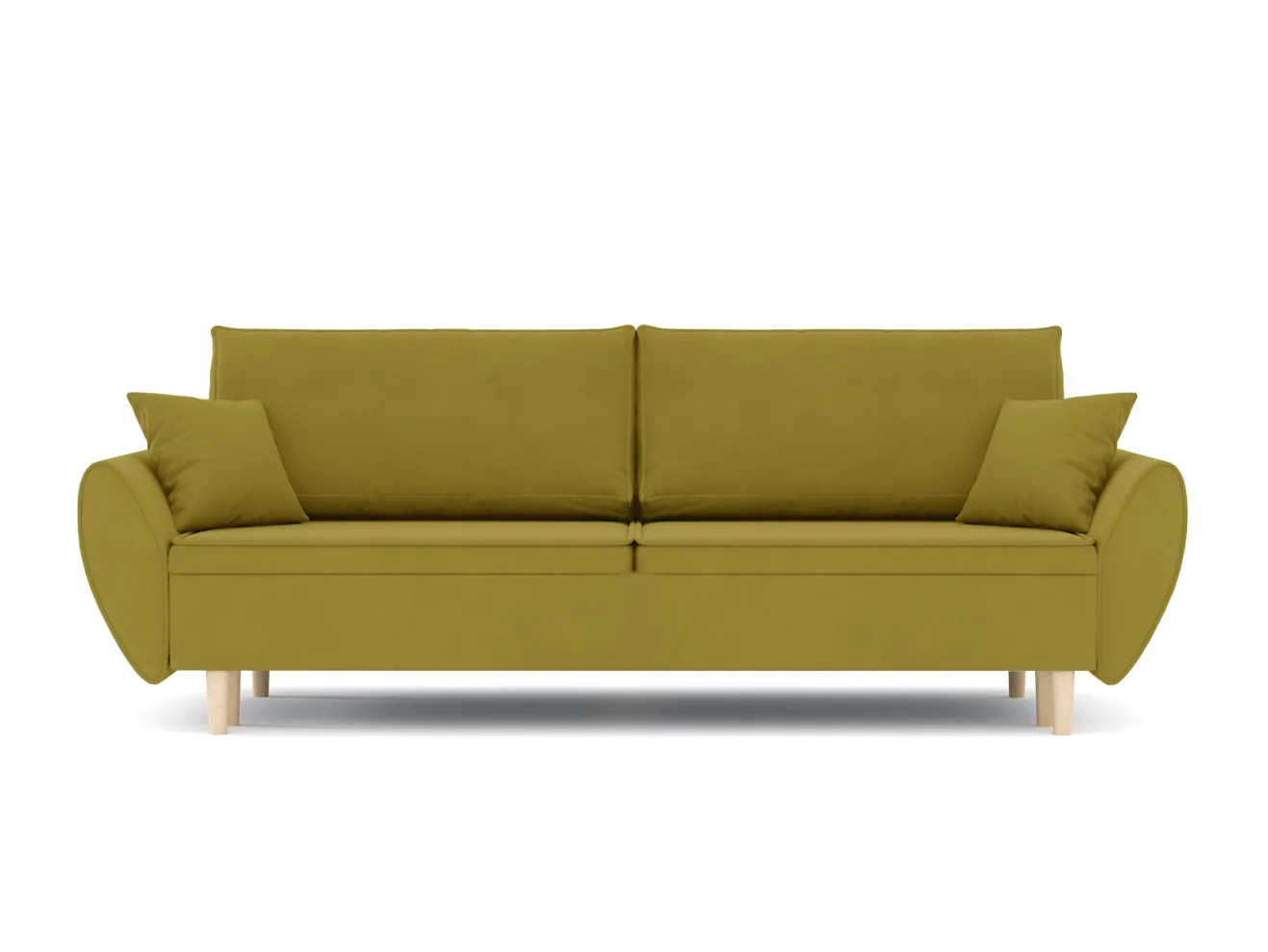 Диван Кёртис Велюр Зара Yellow 44 арт. Md-10000649