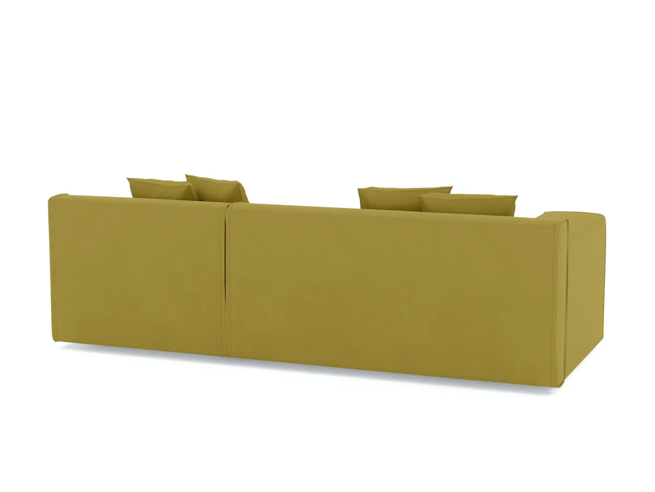 Диван Чикаго Велюр Зара Yellow 44 арт. Md-10000346