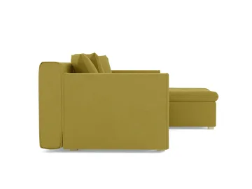 Диван без механизма Чикаго Велюр Зара Yellow 44