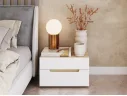 Прикроватная тумба сонома белый Сохо, 60x39.4х40 см арт. Soho14