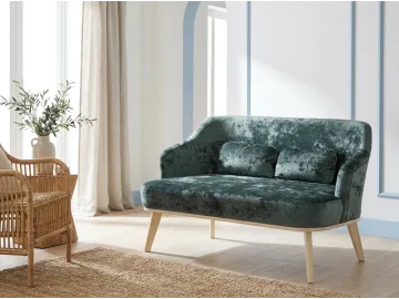 Диван Комфорт-5 plush dusty green (плаш дасти грин)/бесцветный лак