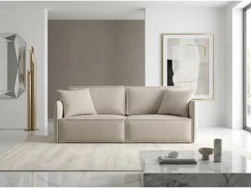 Диван-кровать Стенли, рогожка Dream Beige (Дрим беж)