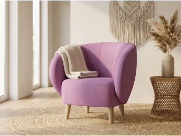 Кресло Тейлор, велюр Maserati Violet (Мазерати Виолет)