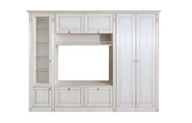 Стенка в гостиную 3 бодега светлый/ясень патина