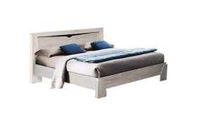 Двуспальная кровать 33.08-02 с настилом Лючия 1600 Бетон пайн белый/венге