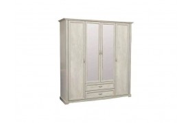 Шкаф для одежды Сохо 32.01 бетон белый/патина