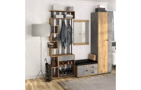 Прихожая мини-лайт компл. 3 дуб крафт/ателье светлое