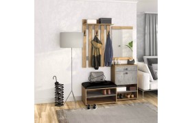 Прихожая мини-лайт компл. 5 дуб крафт/ателье светлое