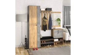 Прихожая мини-лайт компл. 6 дуб крафт/ателье светлое