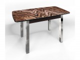 Стол СМ-8 Флорида ноги окрас квадратный венге/хром купить