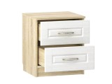 Тумба прикроватная НМ 040.37 Оливия Дуб Сонома/белое дерево купить