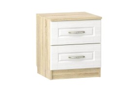 Прикроватная тумба НМ 040.37 Оливия Дуб Сонома/белое дерево