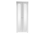 Шкаф 2-х дверный с зеркалами (гл.560) Афина АФ-48 белое дерево распродажа