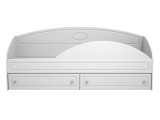 Кровать одинарная с ящиками и бортом Монако МН-11 + МН-11А белое от производителя
