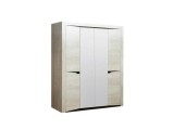 33.01 Лючия 4-х дв. шкаф для одежды бетон пайн белый/венге недорого