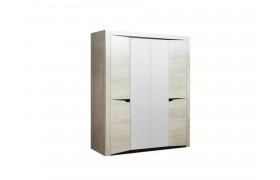 Шкаф 33.01 Лючия 4-х дв. для одежды бетон пайн белый/венге