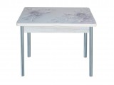 Стол обеденный поворотно раскладной фотопечать Симпл / бетон бел недорого