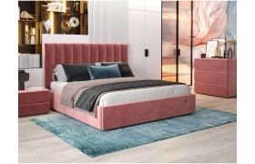 Двуспальная кровать Ingrid 1800 модель 312 Ультра коралл