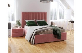 Двуспальная кровать Ingrid 1400 модель 312 Ультра коралл