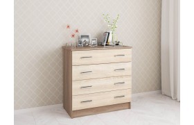 Комод длинный Катрин 3, ясень шимо/дуб сонома