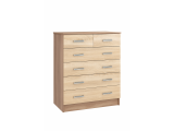 Комод большой Катрин 5, ясень шимо/дуб сонома распродажа
