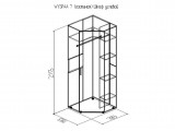 WYSPAA 7 Шкаф угловой купить