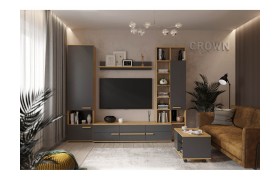 Шкаф Гостиная модульная Crown. Комплект 1