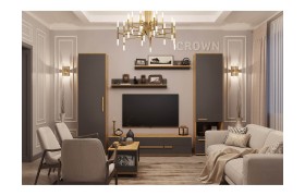 Стенка Гостиная модульная Crown. Комплект 2