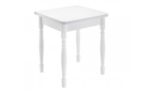 Обеденный стол Маера белый деревянный