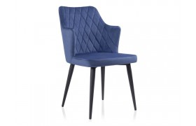 Стул Velen dark blue на металлокаркасе