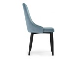 Kora light blue / black Стул на металлокаркасе распродажа