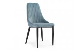 Стул Kora light blue / black на металлокаркасе