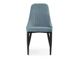Kora light blue / black Стул на металлокаркасе фото